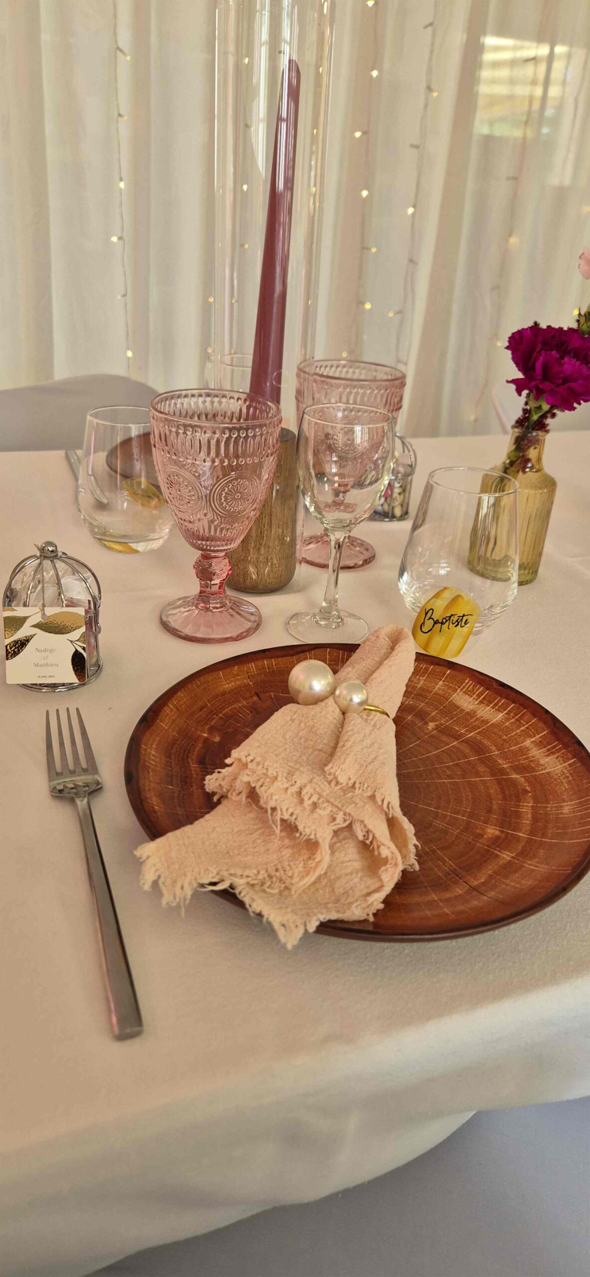 Table de mariage intime – Nadège et Matthieu, 61320
