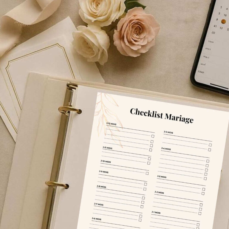 Checklist Mariage à compléter